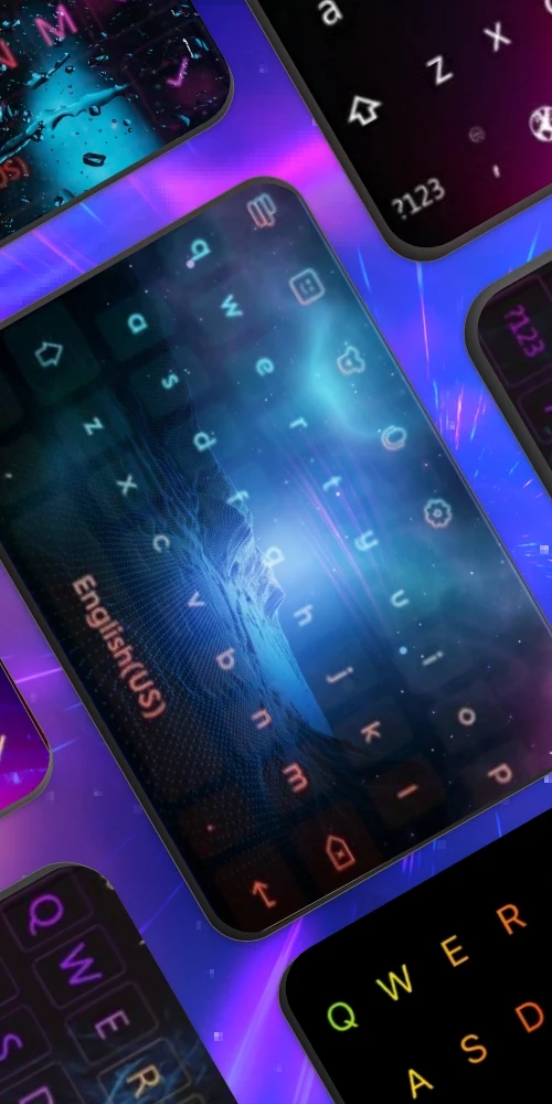 Neon LED Keyboard: RGB Font screenshot