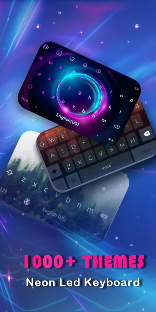 Neon LED Keyboard: RGB Font screenshot